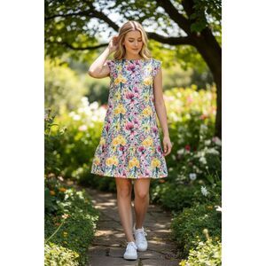 Valentina Shah Clementine Dress in Flower Print NWT Size 0